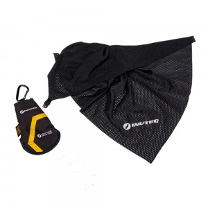 Hladilna brisača INUTEQ BODYCOOL TRAVEL TOWEL - BLACK WITH UV PROTECTION